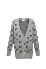 Кардиган вязаный с лого ML