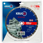 Диск алмазный сегментный турбо KRUGO MASTER по бетону 300х3,0х25,4х12mm, 81053000254