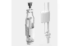 Арматура компл. BERGES нижн. подводка 1/2" кнопка, старт-стоп