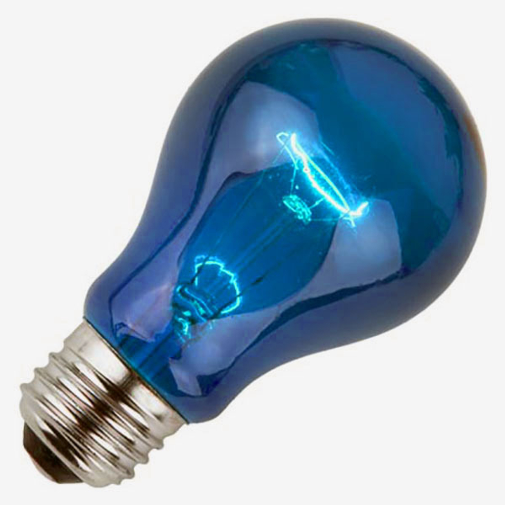 Лампа накаливания обычная 25W R55 Е27 - цвет Синий