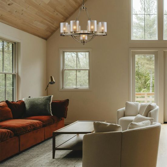 6524/9 COUNTY LN23 000 античная латунь Люстра E27 9*60W 220V RIVERLY