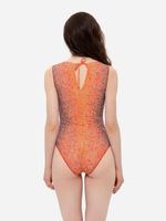 Купальник без рукава "Крокодил оранжевый"