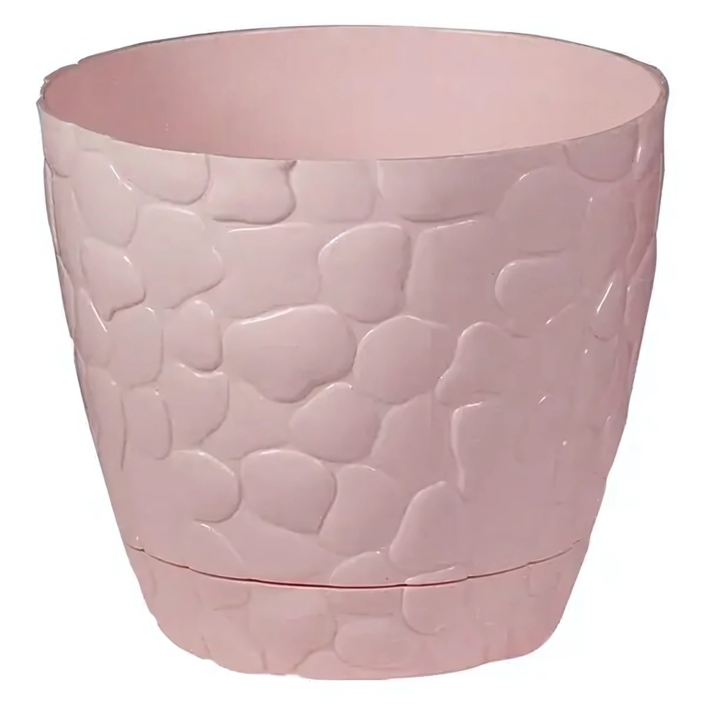 Кашпо КАМНИ D150мм 1,4л чайная роза 0,128,147х0,147м