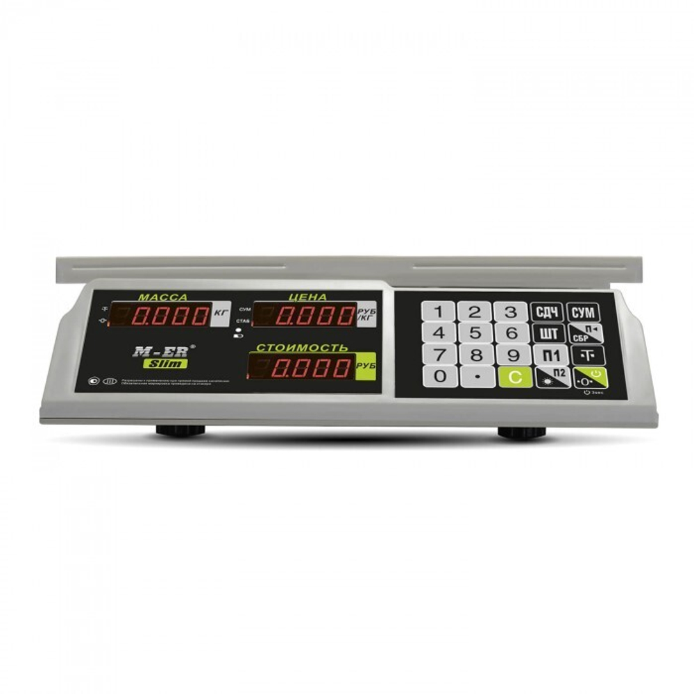 Торговые весы Mertech M-ER 326 AC "Slim" LED