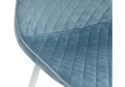 Стул на металлокаркасе Capri blue / white