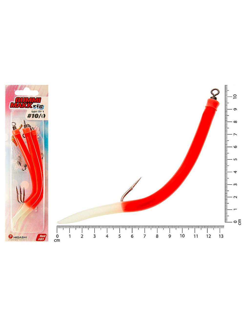 Оснастка HIGASHI Gummi Makk rig SB3 #06 Pink #6-0
