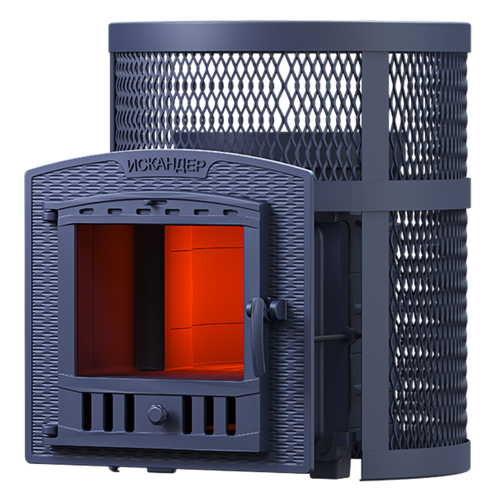 Чугунная печь для бани Искандер 18 (П2) в сетке