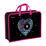 Папка с ручками 1 отделение, А4 Berlingo "Beauty", 340*245*100мм, пластик, на молнии