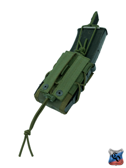 Подсумок SSO АКМ 1 RAID MOLLE без клапана и с утяжкой (Олива)