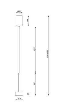Подвес 7W 4000K 4318-1P черный Skive Favourite