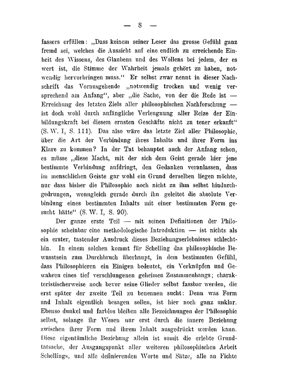 Der Ausgangspunkt der Metaphysik Schellings | Manfred Schröter