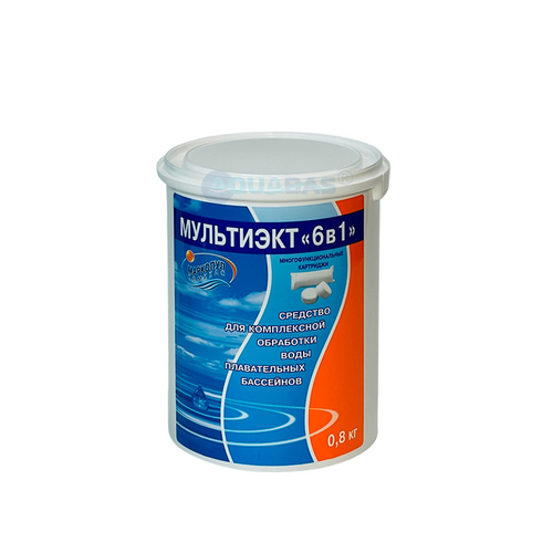 Маркопул Мультиэкт 6 в 1 - многофункциональный хлор (картридж 100 гр) 0,8 кг