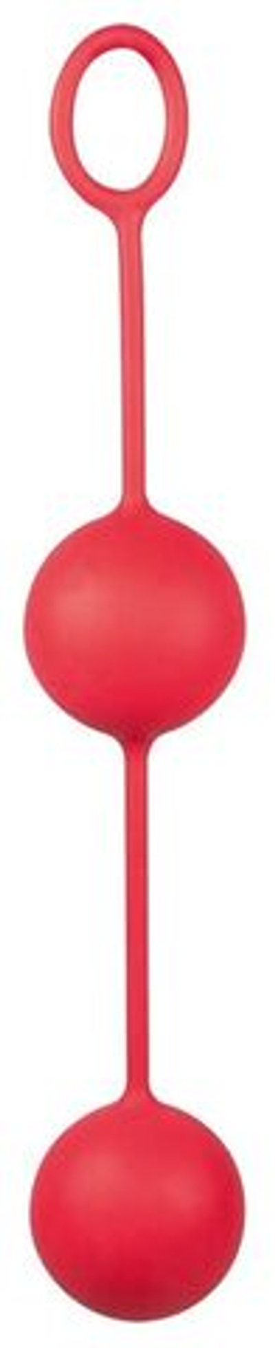 Красные вагинальные шарики на сцепке (Цвет: красный)