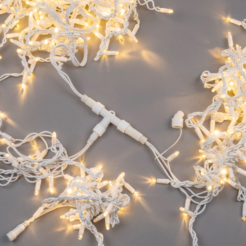 UTC-F90 Y3 WHITE Соединитель для гирлянд серии F90RPO. Т-образный. 1 вход-2 выхода. Белый. ТМ Uniel