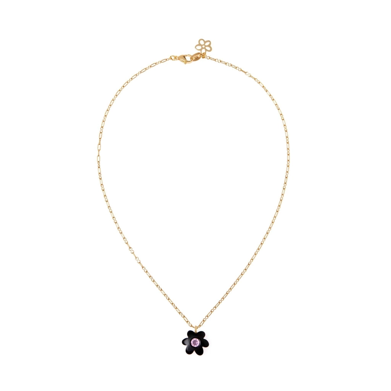 Колье Полночный Мини Суперцветение – Розовое