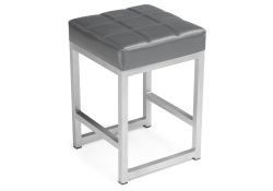Табурет Khurkroks серый полимер / светлый мусс