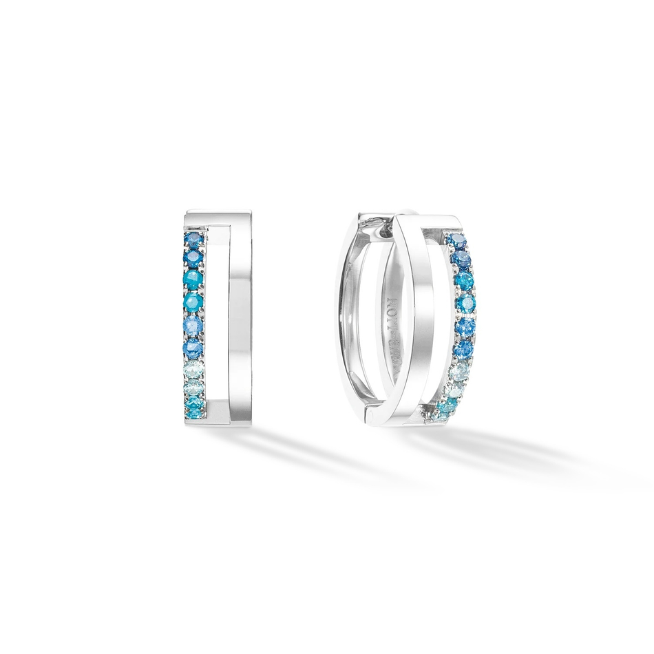 Серьги Coeur de Lion Blue-Silver 0136/21-0717