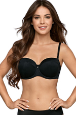 Пуш-ап бюстгальтер с дополнительными боковыми поддержками (Размер: 65D) (Цвет: черный)