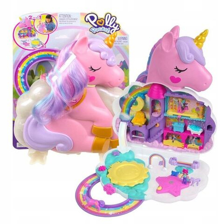 Фигурка Mattel Polly Pocket Игровой набор Салон красоты Unicorn HKV51