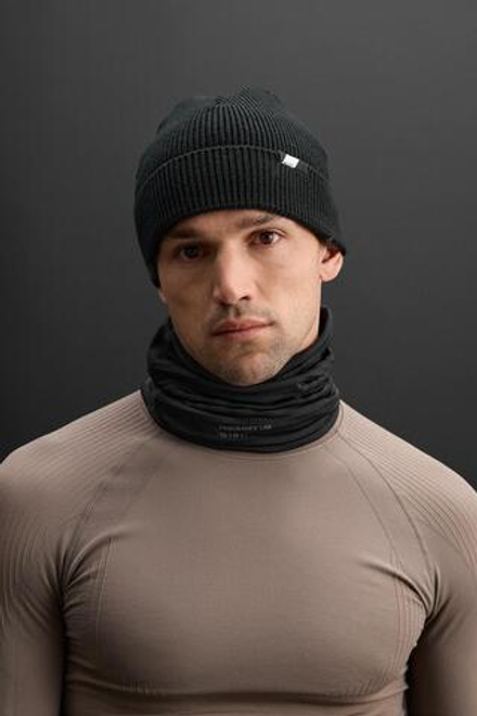 ZARA КОНТРАСТНЫЙ СНУД ИЗ ПОЛАРФЛИСА, ЧЕРНЫЙ