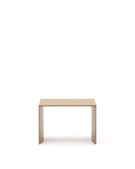 Litto Приставной столик из шпона дуба натурального цвета 55 x 40 см