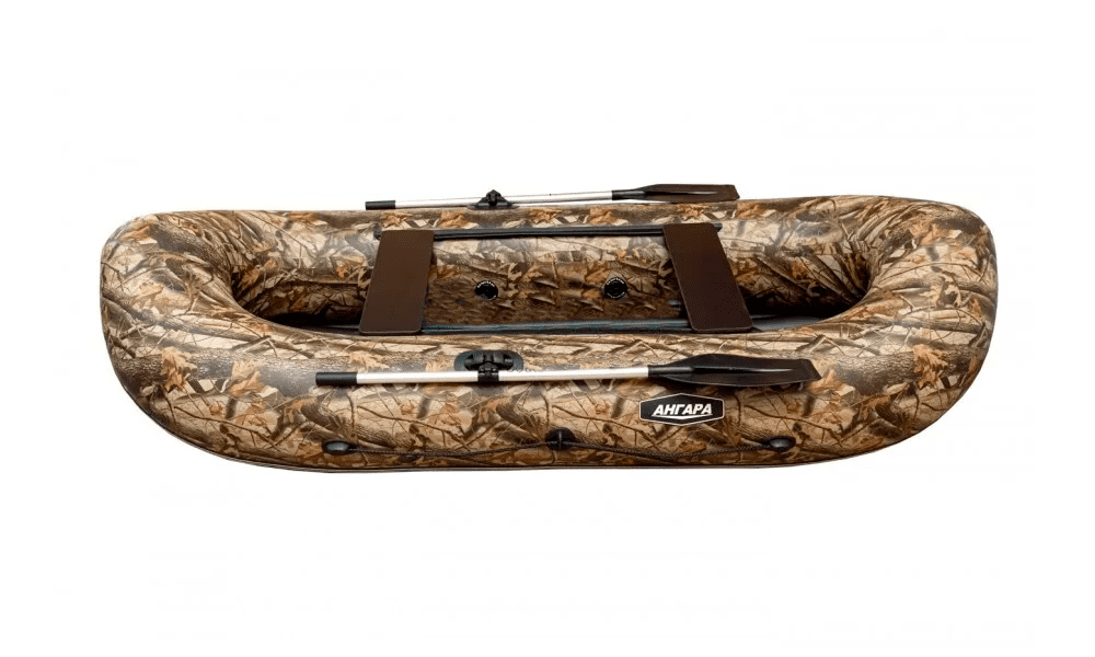 Гребная лодка ПВХ SIBRIVER Ангара-270 НД КМФ (Лес)