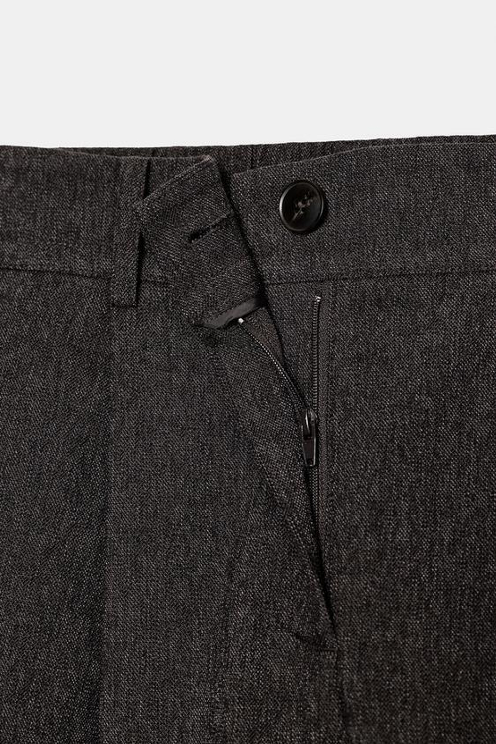 ZARA БРЮКИ С ЗАЩИПАМИ И ЭЛАСТИЧНЫМ ПОЯСОМ СЗАДИ, КОРИЧНЕВЫЙ