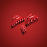 Balmain Hair Couture Заколка-краб Страстный Алый размер М PINCE A CHEVEUX MEDIUM