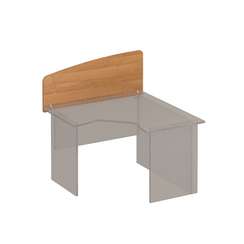 Экран боковой стола эргономичного без кронштейнов ФР 425