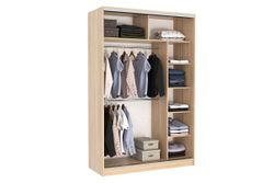 Шкаф-купе "Гранд-7 600 Розы 2" (дуб млечный), ЛДСП 16 мм, Мебель