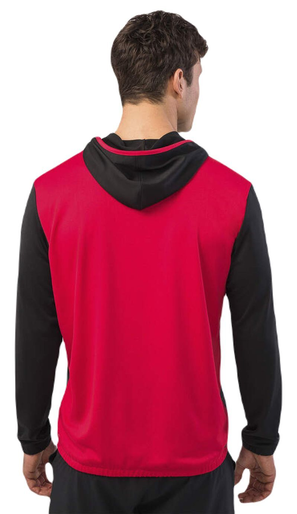 Мужская теннисная кофта Head Topspin Hoodie - черный/print Vision