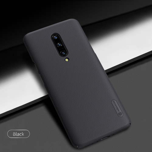 Тонкий жесткий чехол черного цвета от Nillkin для OnePlus 7 Pro, серия Super Frosted Shield
