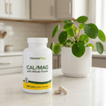 NaturesPlus, кальций и магний с цельнопищевыми ингредиентами, 180 таблеток