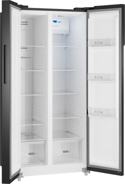 Холодильник Weissgauff WSBS 500 Inverter NoFrost Black Glass