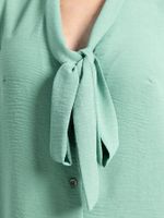 Рубашка с бантом Рузанна (зеленая) Б15246-10М LT Collection