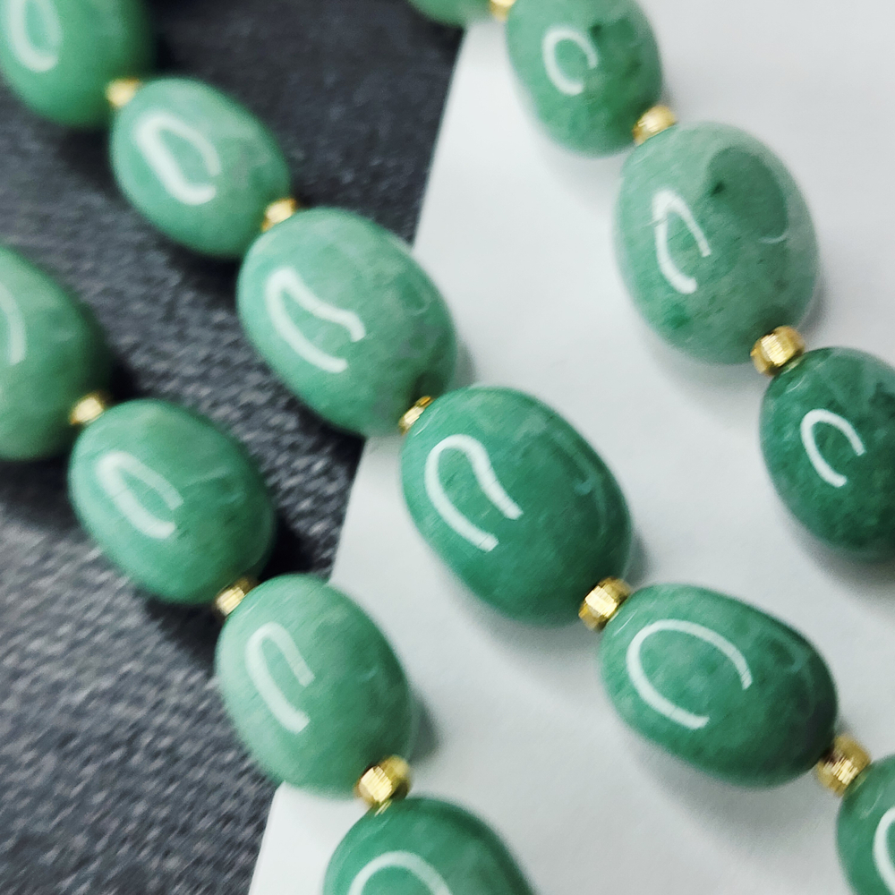 Авантюрин, крупная галтовка, 10-15 мм, камни овалы бочонки, штучно