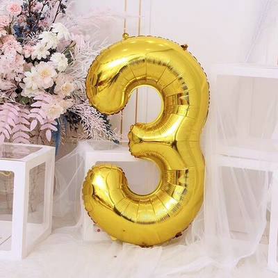 Воздушный шар фольгированный Цифра 3