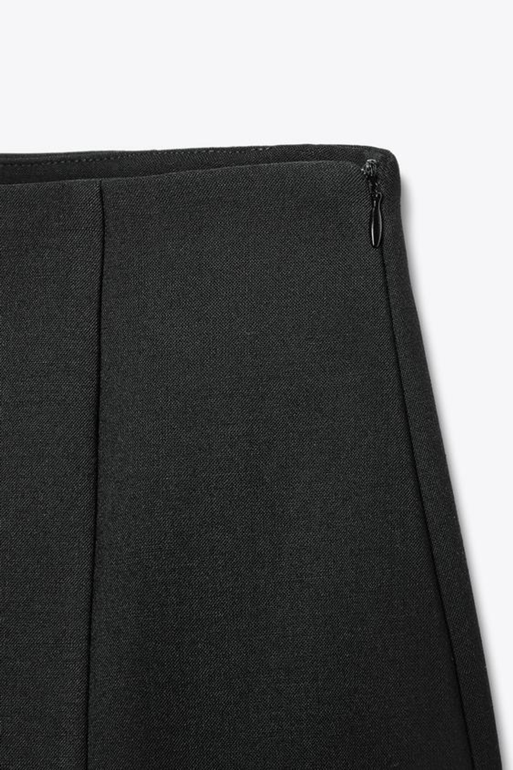 ZARA БРЮКИ-БАНАНЫ С ВЫСОКОЙ ПОСАДКОЙ, ЧЕРНЫЙ