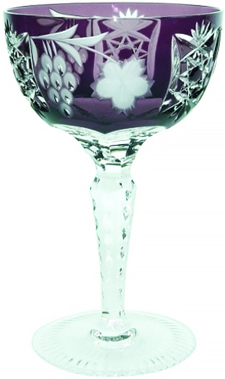 Ajka Crystal Бокал хрустальный Grape, 210мл, фиолетовый