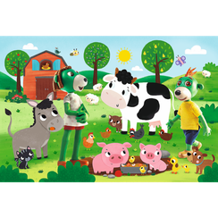 Puzzles - "24 Maxi" - Trefliks on the farm / Kazstudio Sa The Treflik Family