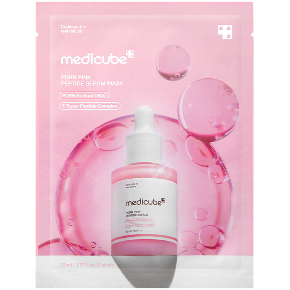 MEDICUBE Тканевая маска PDRN Pink Peptide Serum Mask
