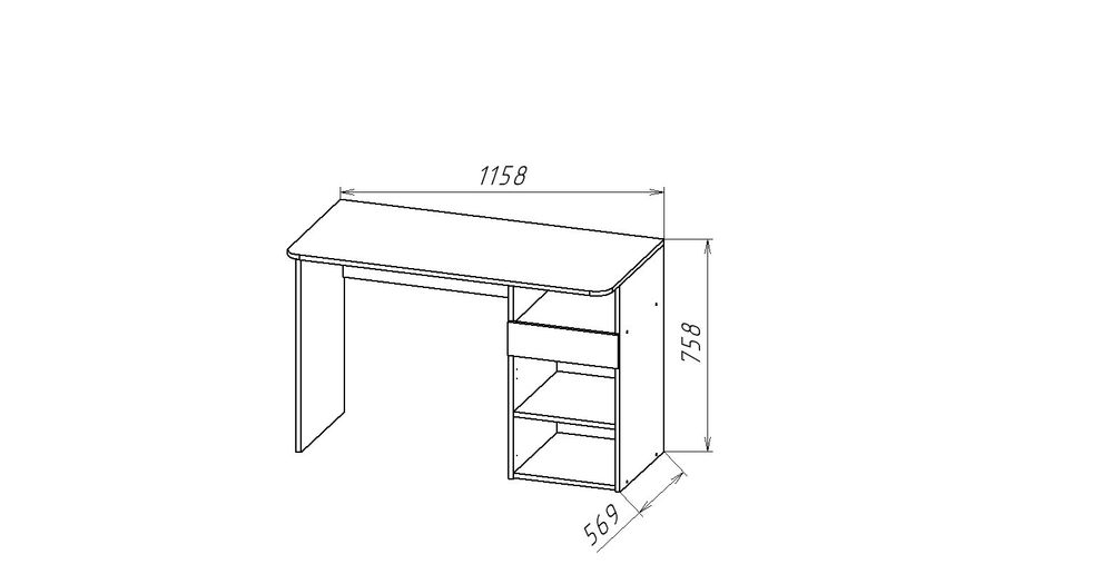 Геометрия-9 стол Белый/делано светлый