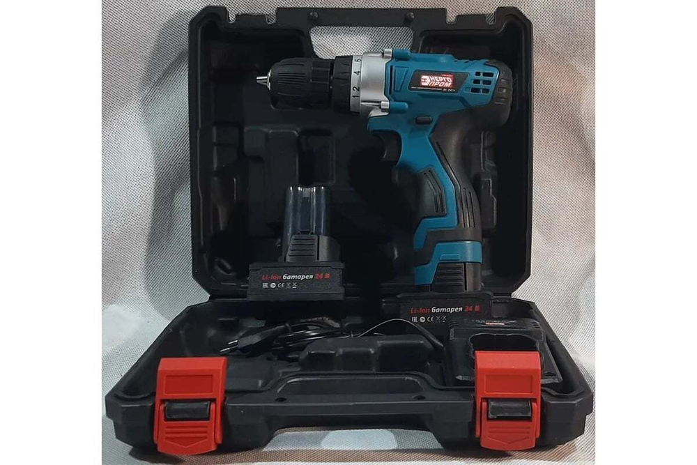 Дрель-шуруповерт ЭНЕРГОПРОМ Home Master красный квадрат ДА-24/2Li 00-00014383