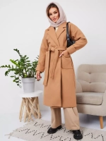 Капор зимний вязаный капюшон на флисе