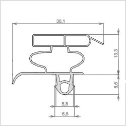 Уплотнитель для холодильника Indesit TAAN 5 FNF S D х.к. 1200*670 мм (037)