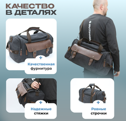 Дорожная сумка Куба - Черный