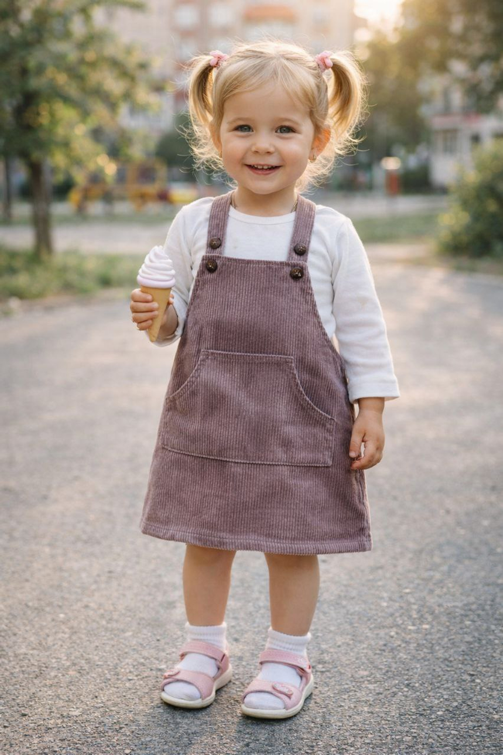 Вельветовый Сарафан Лиловый