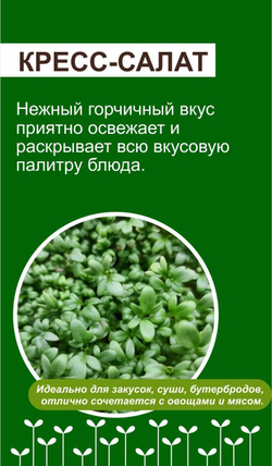 Набор для выращивания микрозелени ЛЕГКИЙ СТАРТ: семена, агровата, лотки