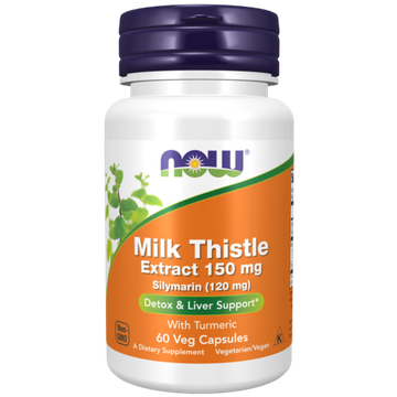Now Foods Silymarin Milk Thistle 150 mg 60 veg capsules, Расторопша