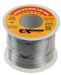 Припой проволока 0.25мм 0.25кг Sn60 / Pb40 (flux CF-10) ПОС 60 / Asahi
